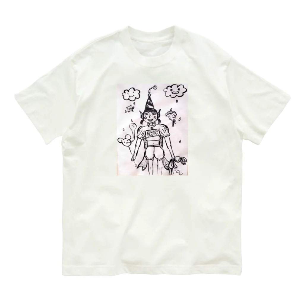 結社黒猫の遊園地のピエロ Organic Cotton T-Shirt