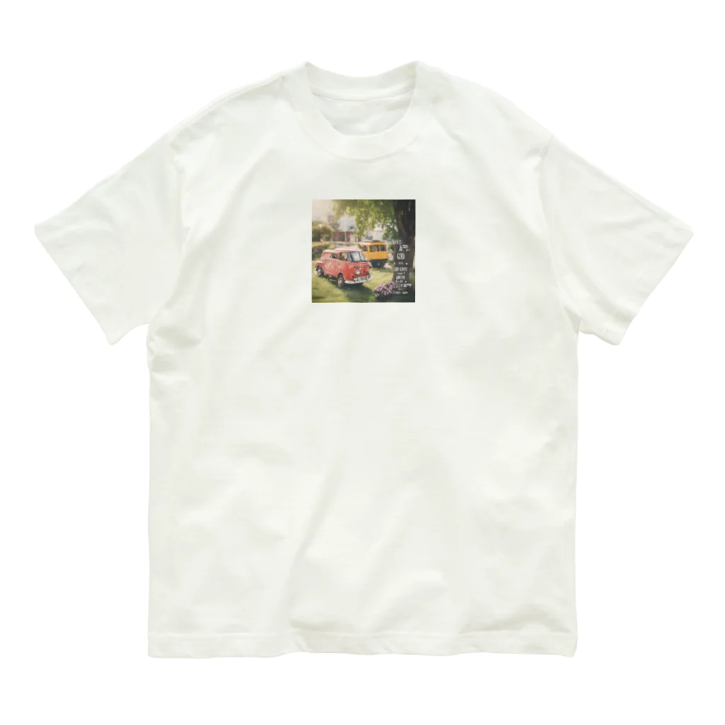 Flower Twinkleのクルマ オーガニックコットンTシャツ