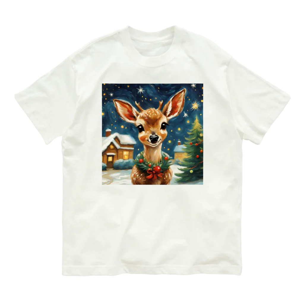 ハッピー・ディライト・ストアの子鹿がやってきた Organic Cotton T-Shirt