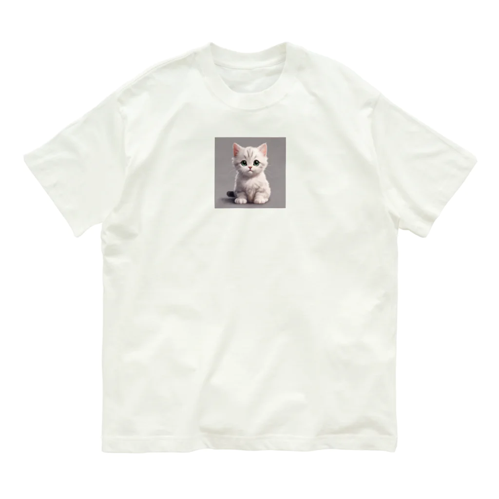 MOnaの可愛い猫 Organic Cotton T-Shirt