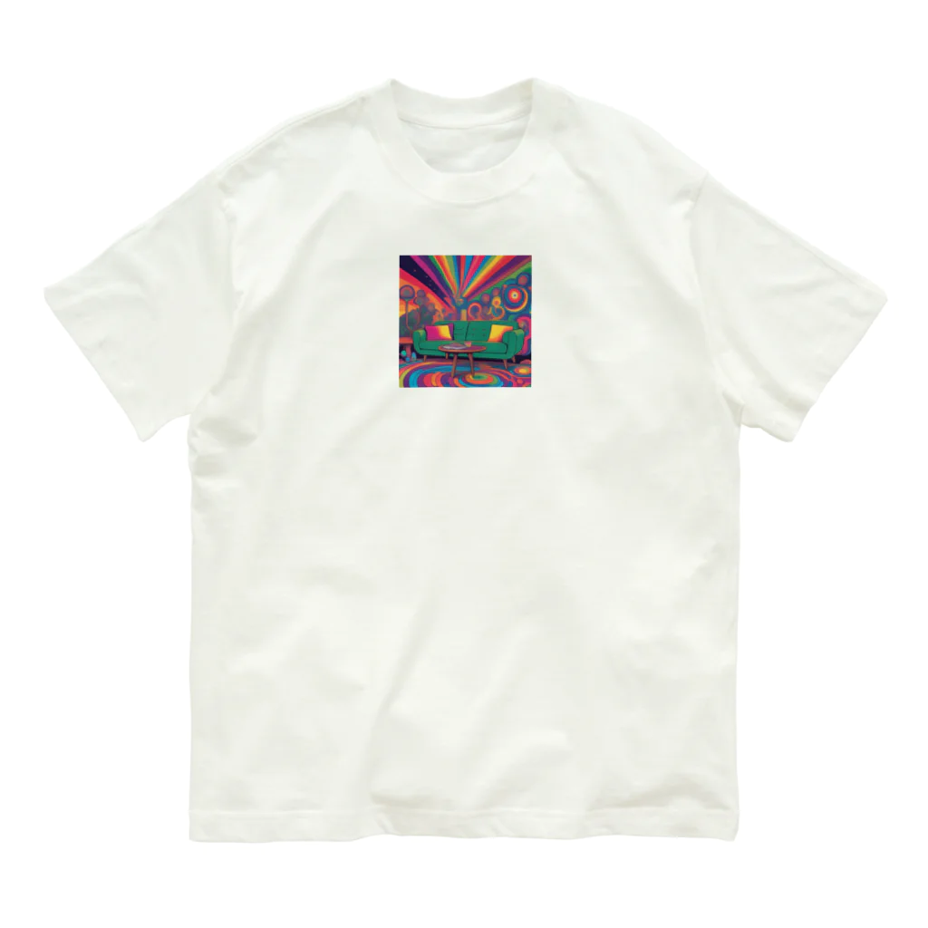 ranranのグリーンソファーのある風景 Organic Cotton T-Shirt