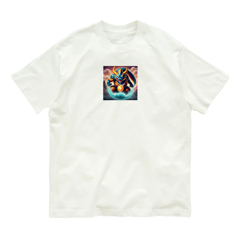 チャチャのドラゴン Organic Cotton T-Shirt