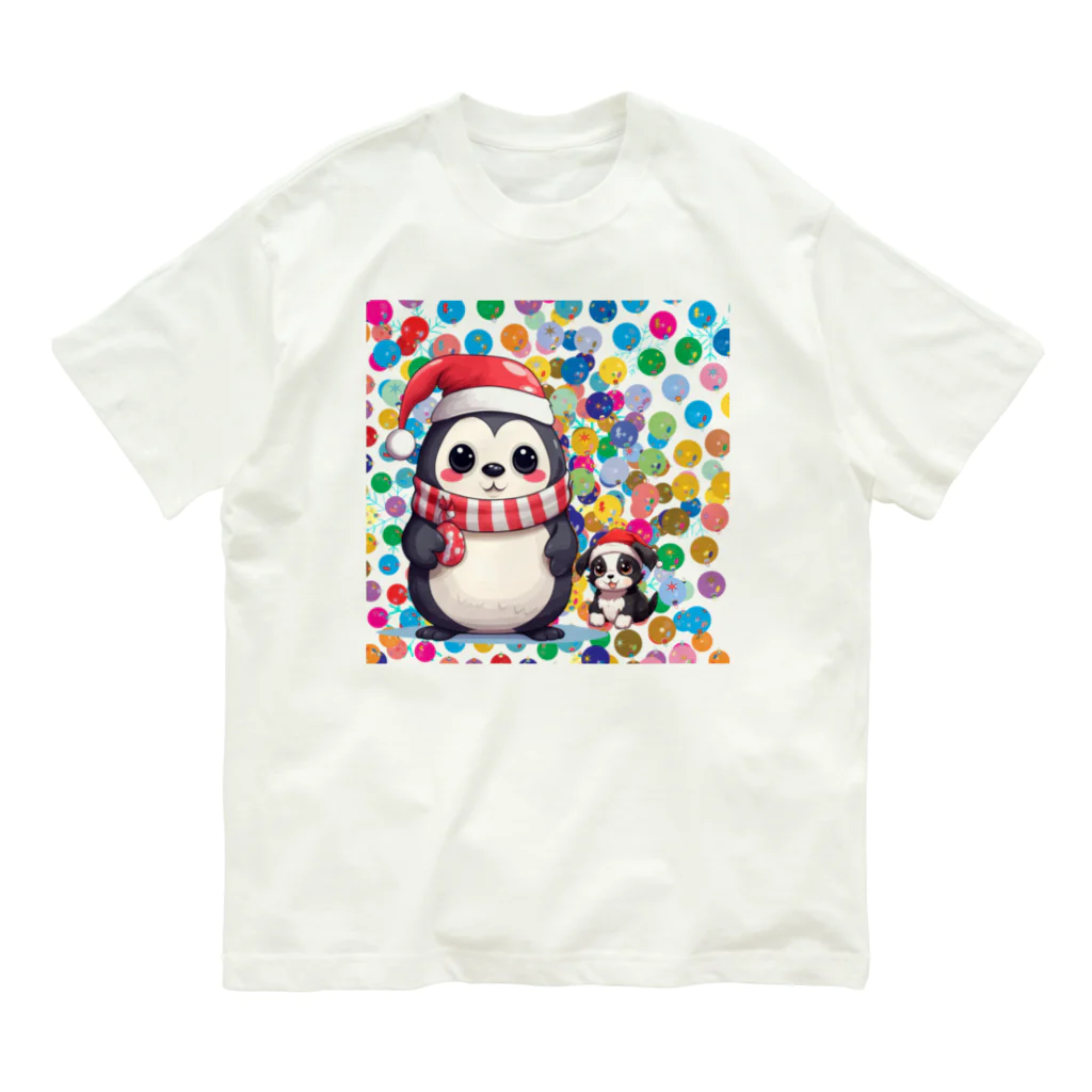 MistyStarkのペンギン犬 オーガニックコットンTシャツ