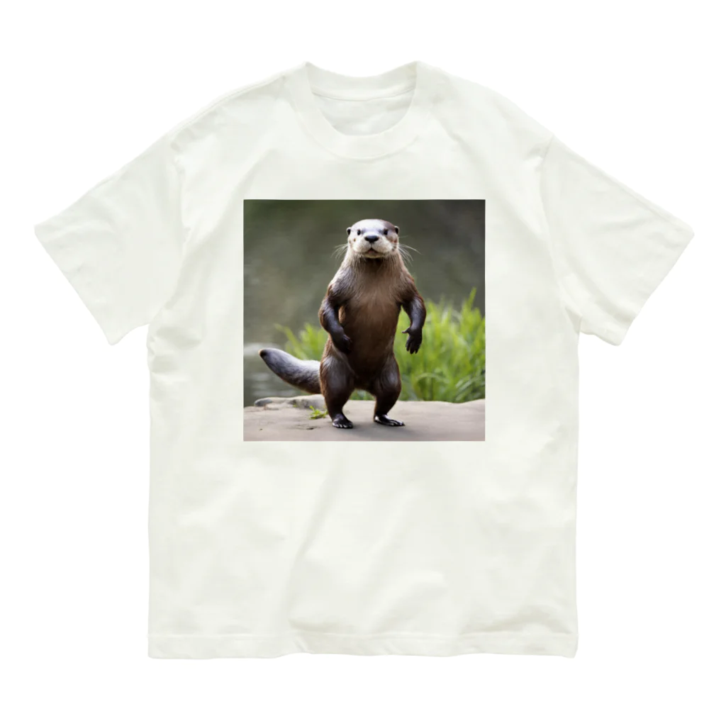 赤ヘアちゃんのSTRONG ANIMAL ~人狩り行こうぜ~ Organic Cotton T-Shirt