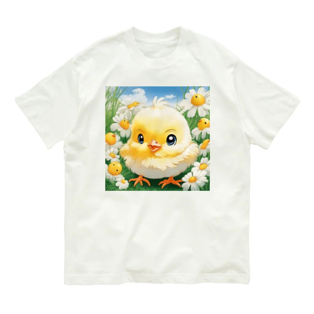 JUNのひよこの赤ちゃん 01 オーガニックコットンTシャツ