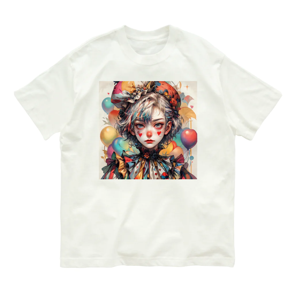 Jake-Hokkaido のJK-005 Pierrot girl Organic Cotton T-Shirt