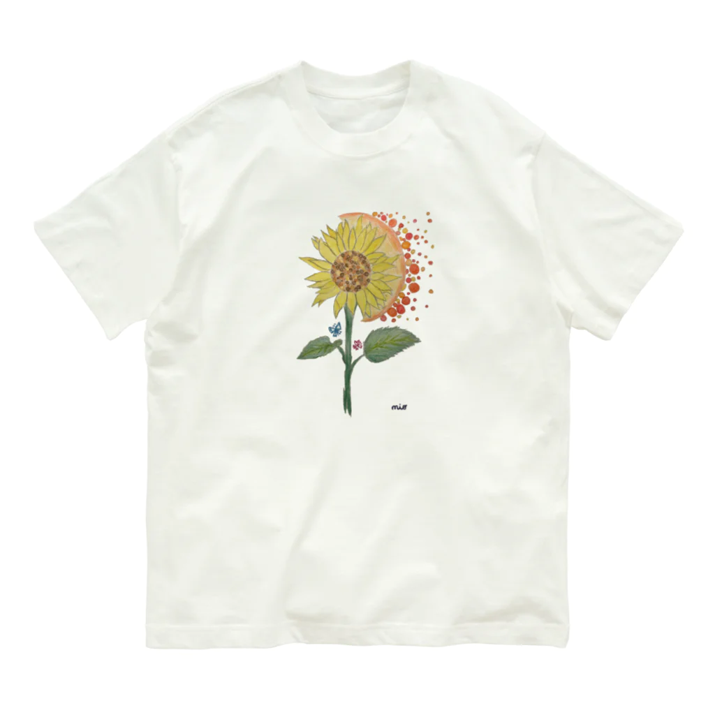 moonland🌙の☀️flower🌙 オーガニックコットンTシャツ