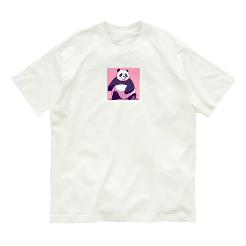 木馬の太っちょパンダ Organic Cotton T-Shirt