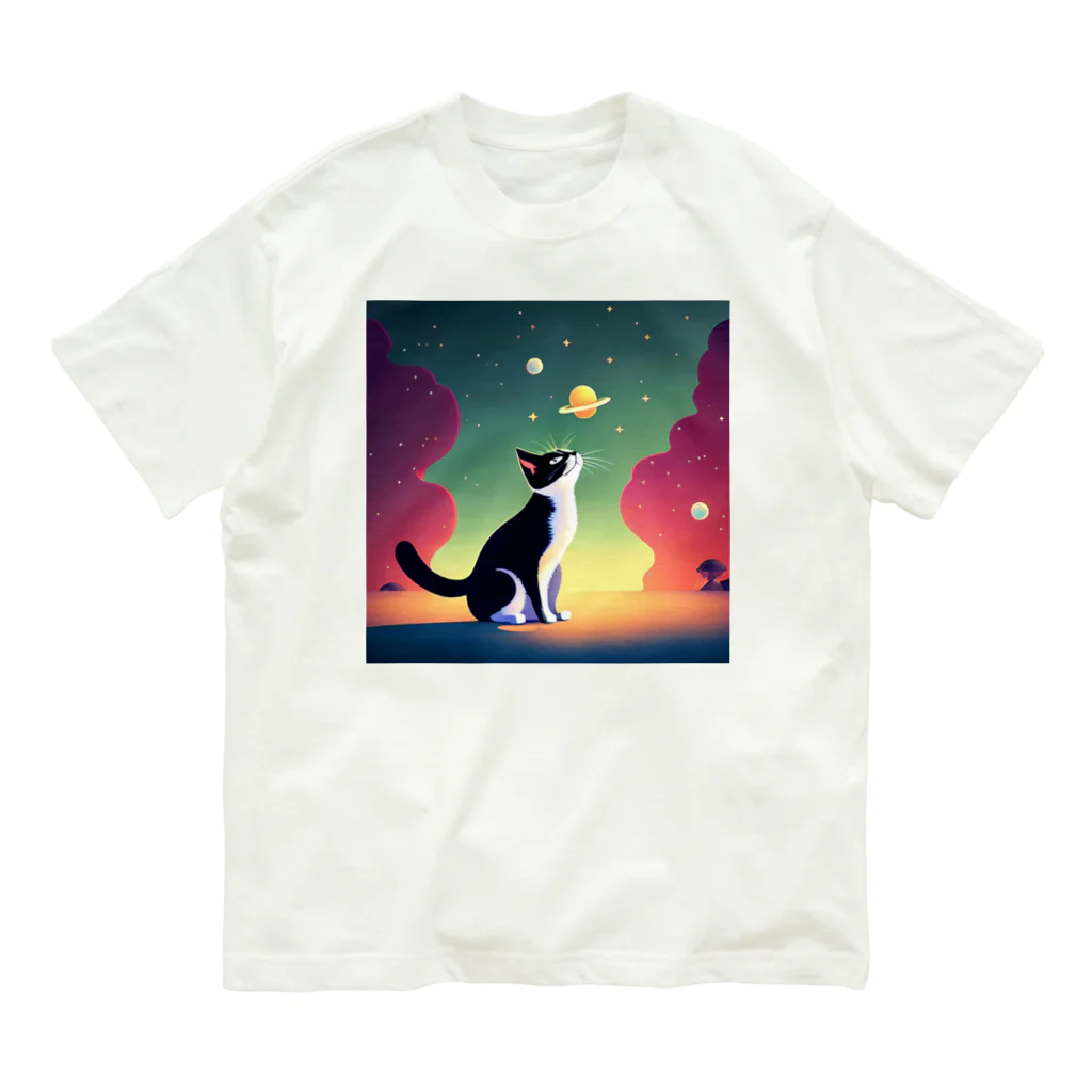 那須モバイル店のビジュアルな猫 Organic Cotton T-Shirt