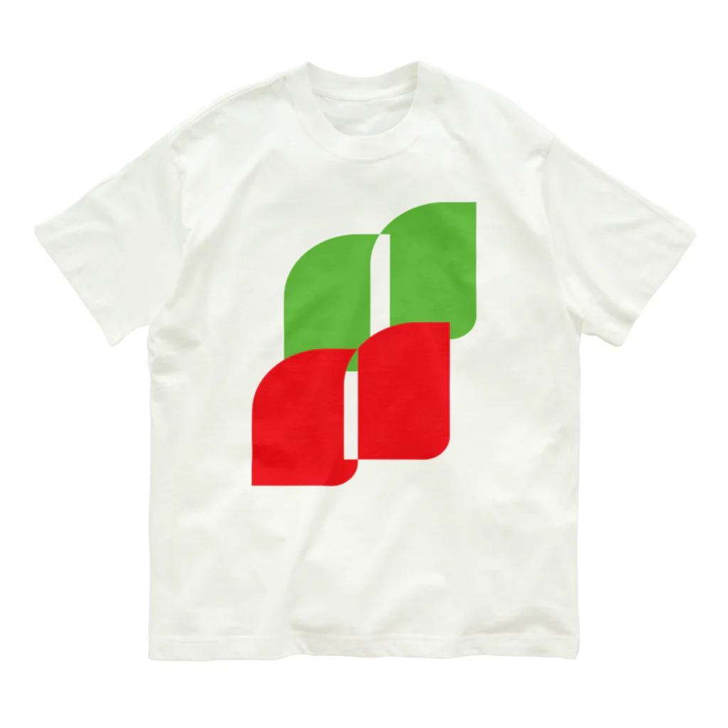 minimaltのミニマリズムデザインな気分　葉っぱ Organic Cotton T-Shirt