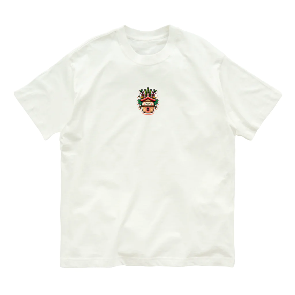 18ban's shopの門松 Organic Cotton T-Shirt