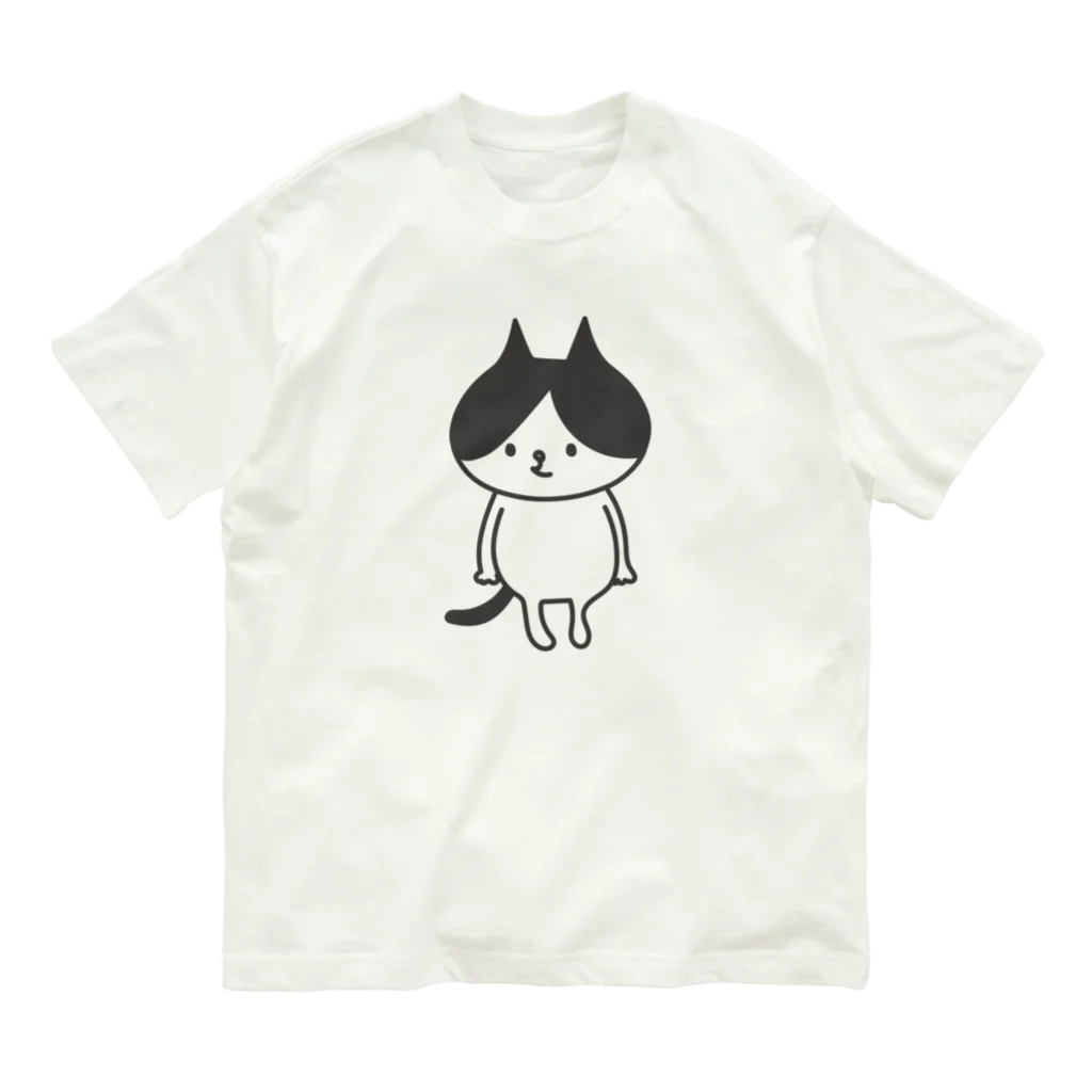 shoのハチワレキャット オーガニックコットンTシャツ