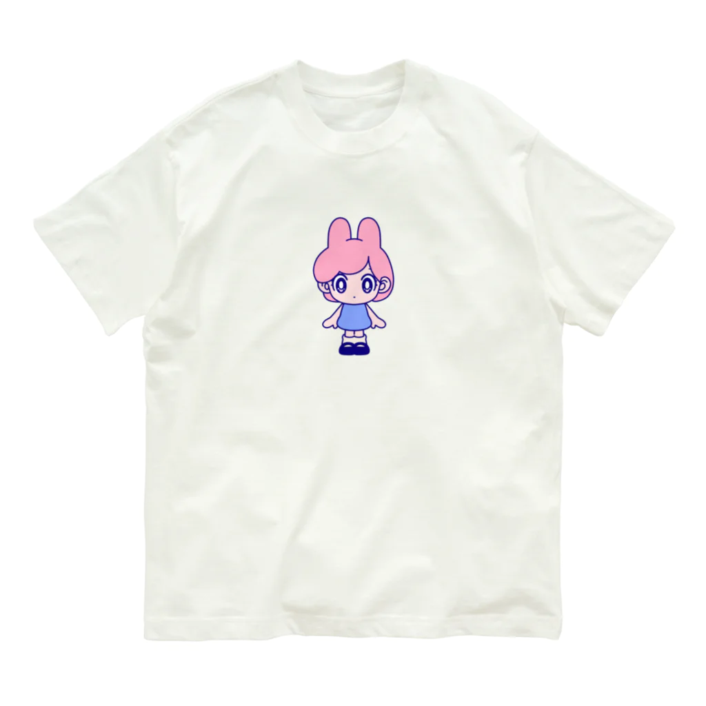 さくりゃ | オリジナルイラストグッズのうさナノちゃん オーガニックコットンTシャツ