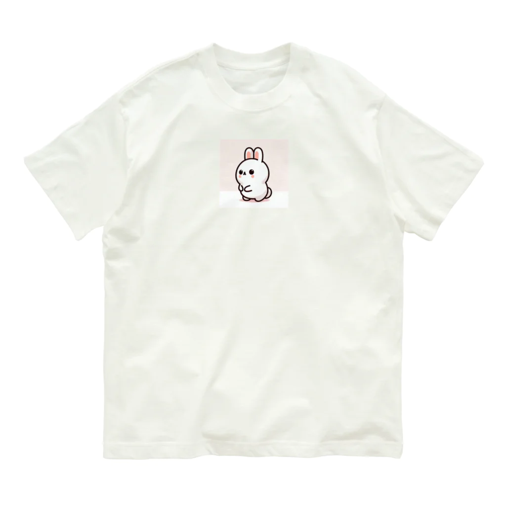 pekikoのうさぎの梅 Organic Cotton T-Shirt