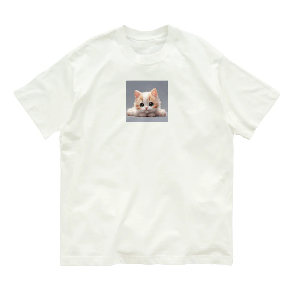 プチプライスショップのかわいい猫のグッズ 유기농 코튼 티셔츠
