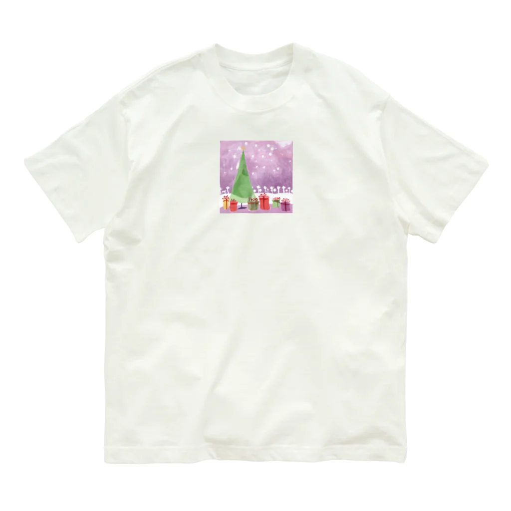 96yukiのクリスマスグッズ オーガニックコットンTシャツ