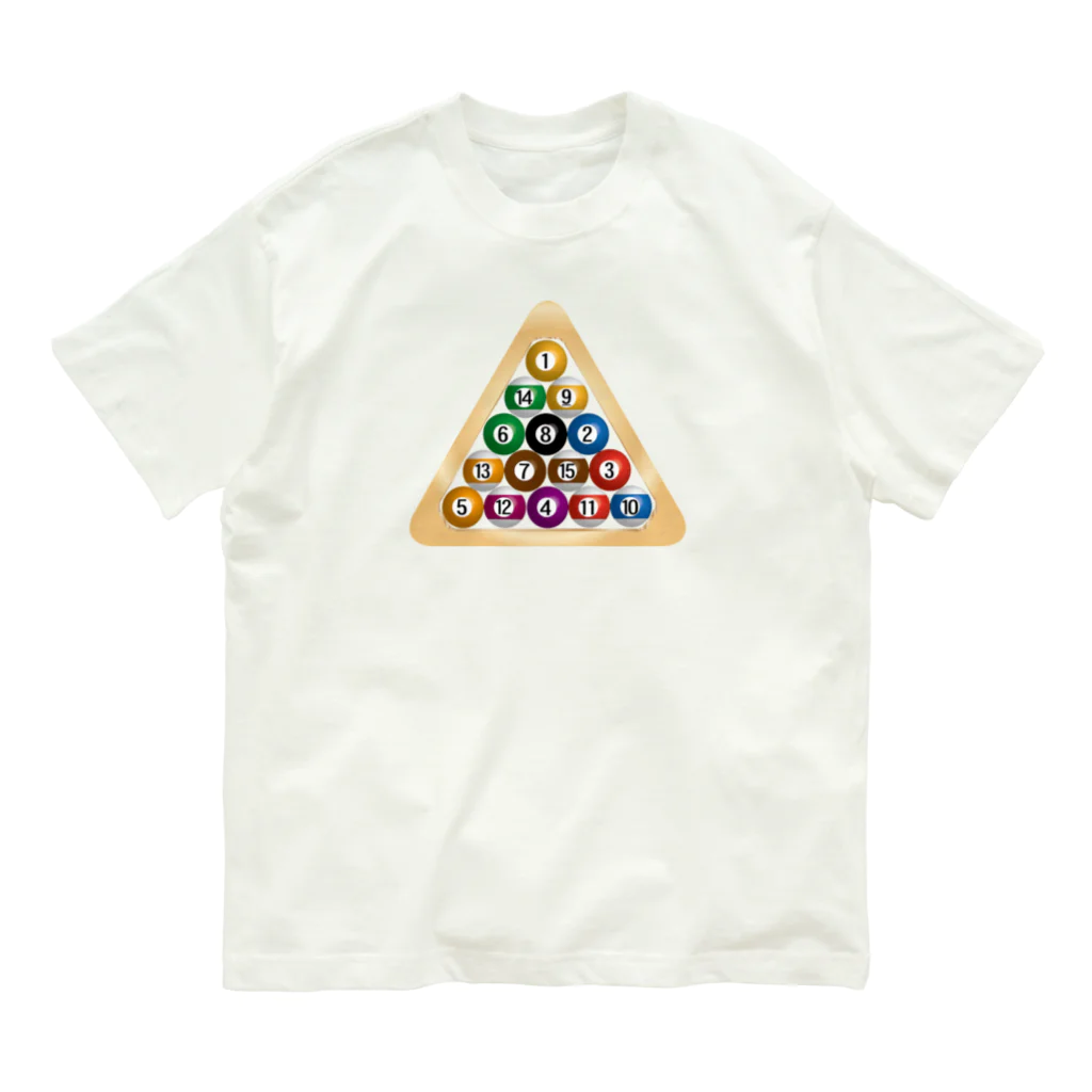 tomy1022のビリヤードセット オーガニックコットンTシャツ