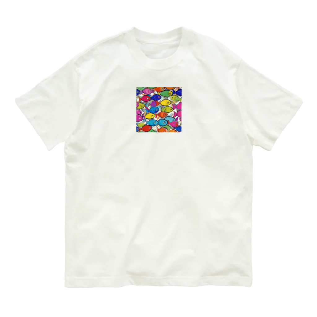 D-JOYのcolorful "sakana" オーガニックコットンTシャツ