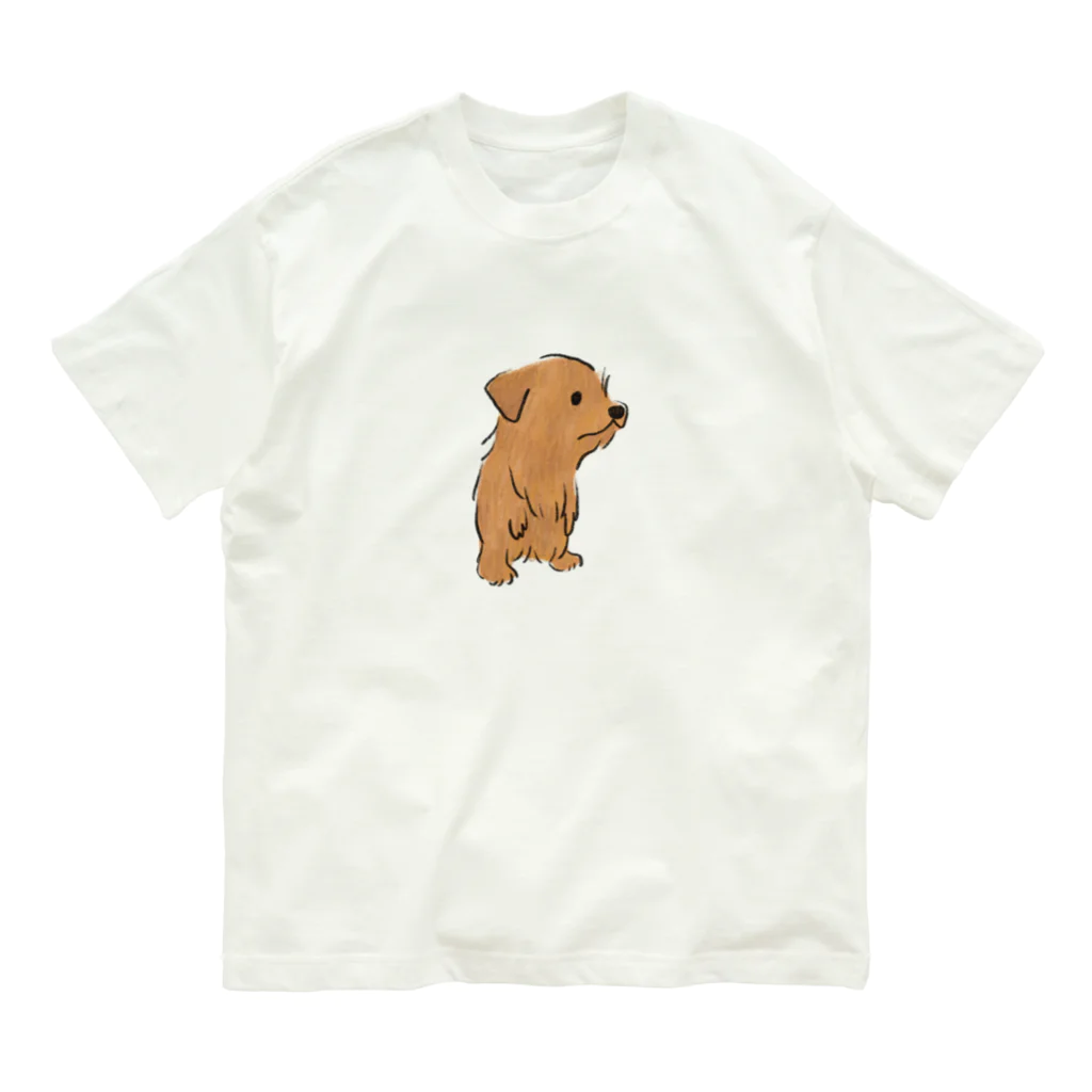 TOMOS-dogの二足歩行わんちゃん オーガニックコットンTシャツ