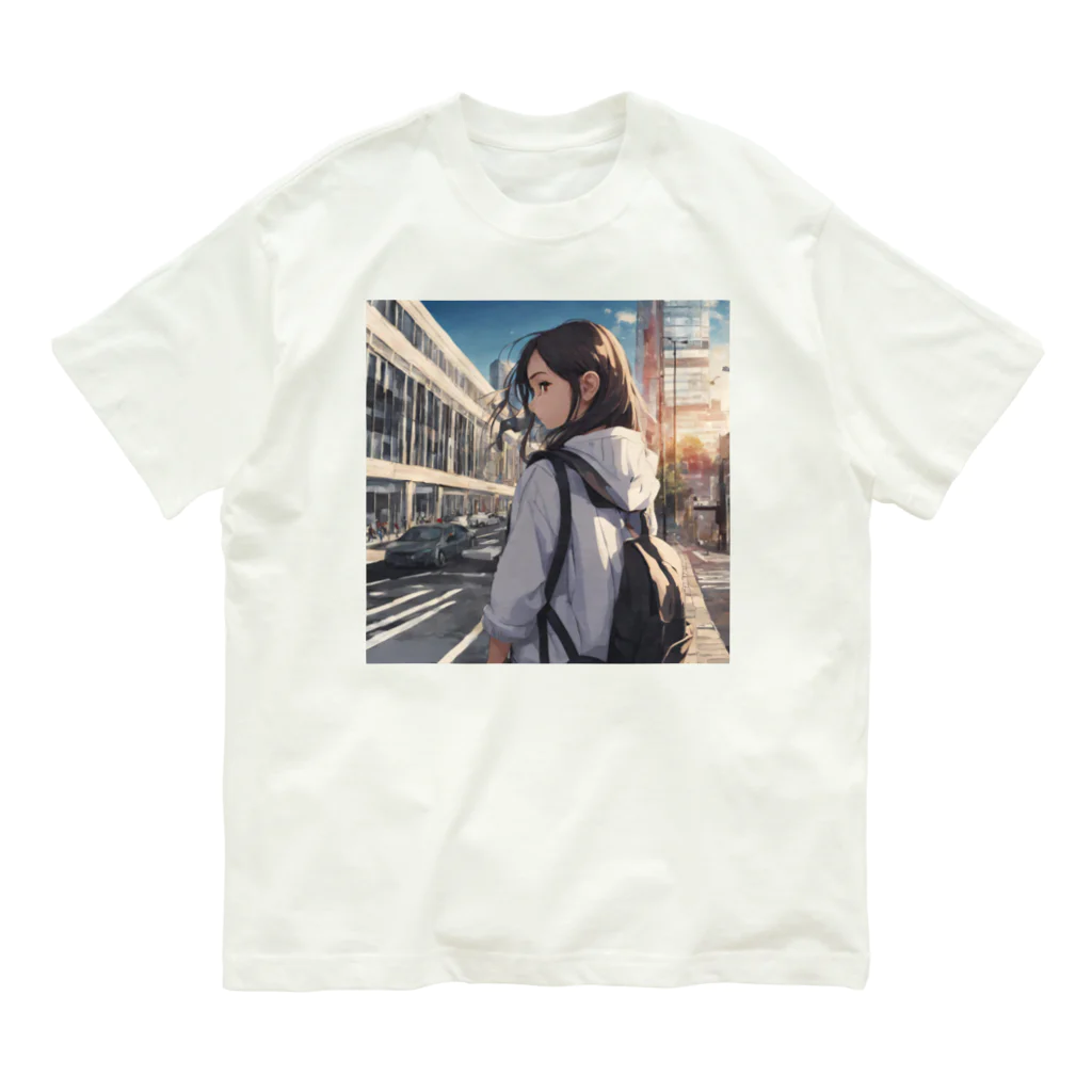 めんたいこの都会女子高生 Organic Cotton T-Shirt