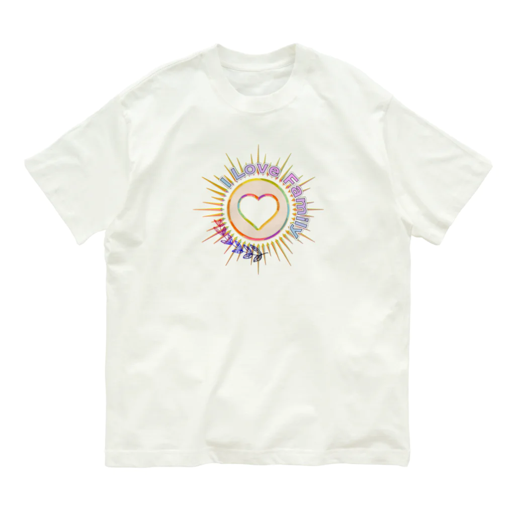 MATORAMIのI Love Family オーガニックコットンTシャツ