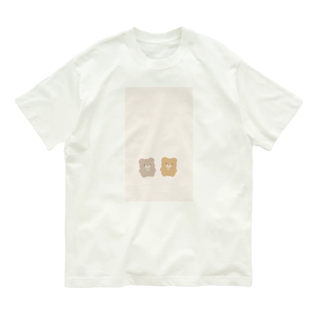 MISHIMAの２頭のくま Organic Cotton T-Shirt