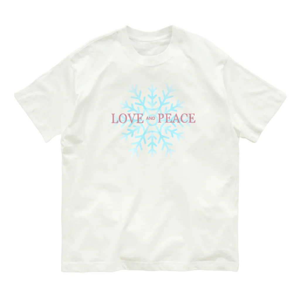 sakuranonakanoharunokazeの雪の結晶 オーガニックコットンTシャツ