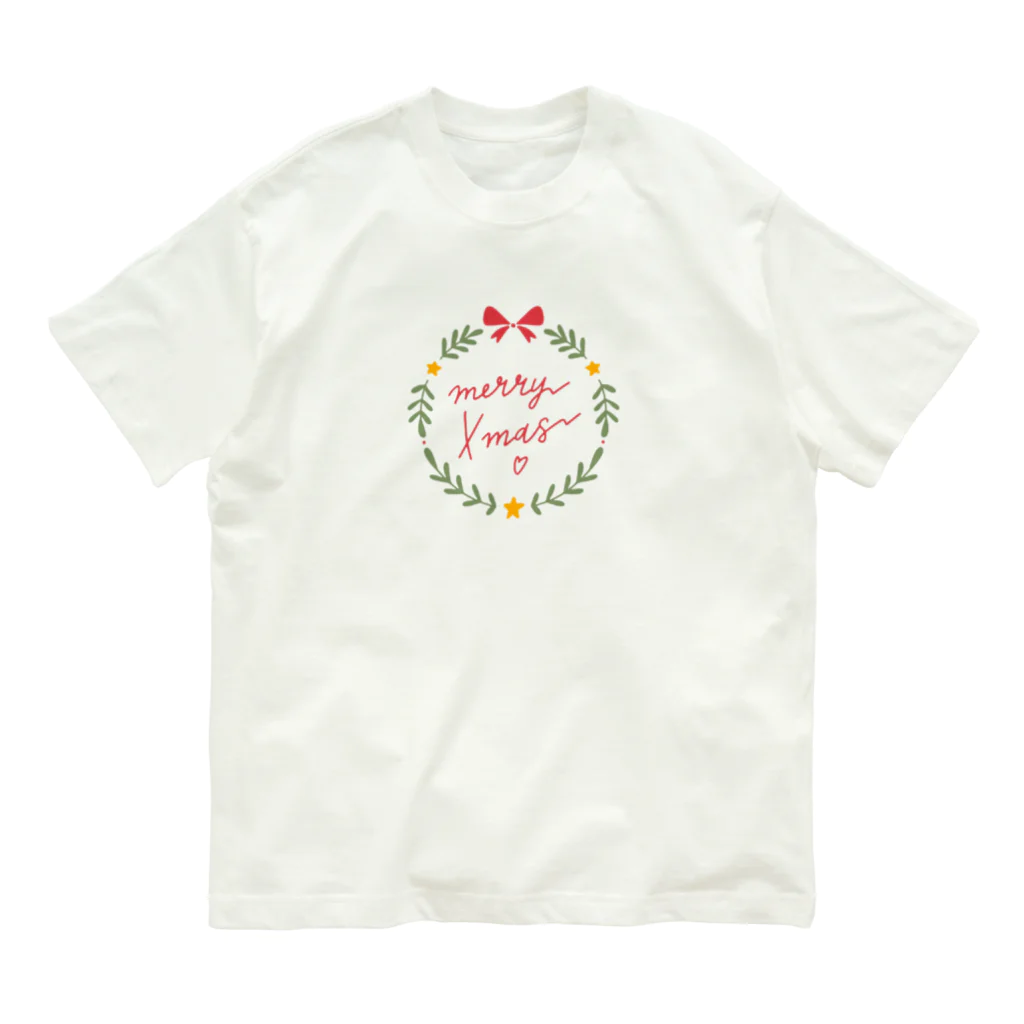 Lactominのメリークリスマス オーガニックコットンTシャツ