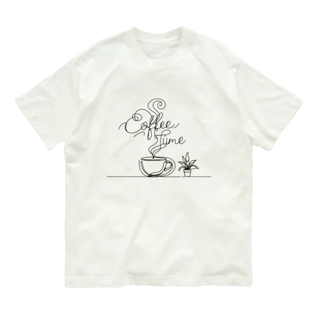 niko&PANDA shopのcoffeetime オーガニックコットンTシャツ