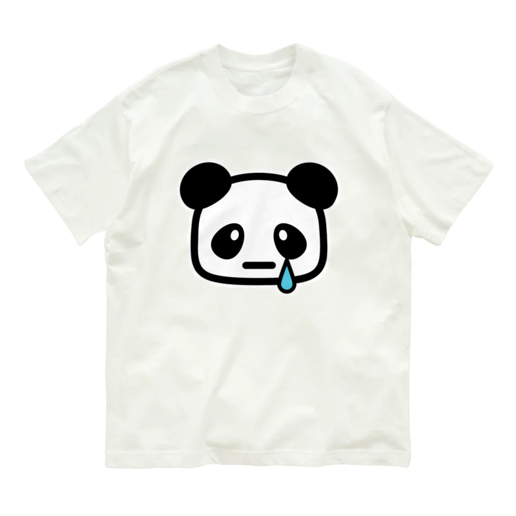 petitringo -プチリンゴ-のぱんだのロックも泣いちゃった Organic Cotton T-Shirt