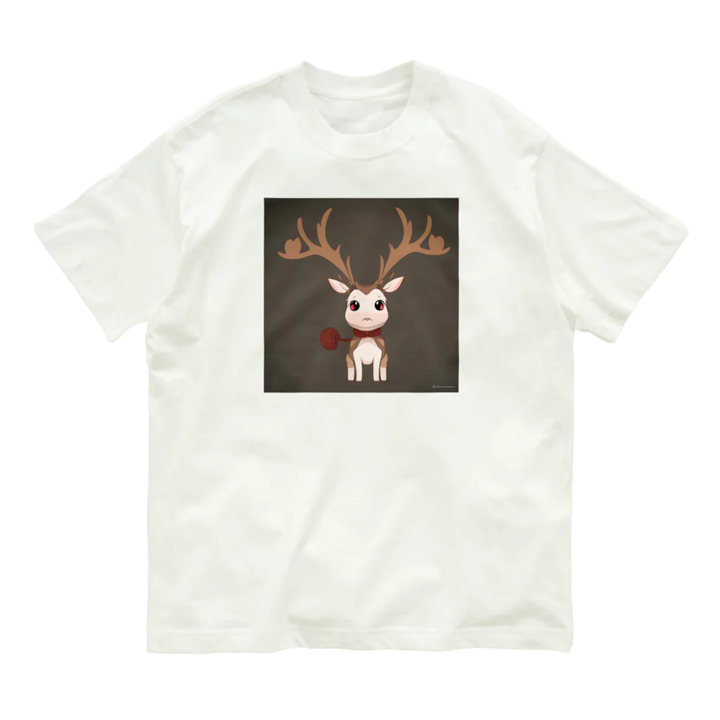 じんパパのトナカイ Organic Cotton T-Shirt