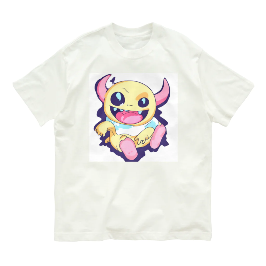 mitamu-のアクベビー2コラボ オーガニックコットンTシャツ