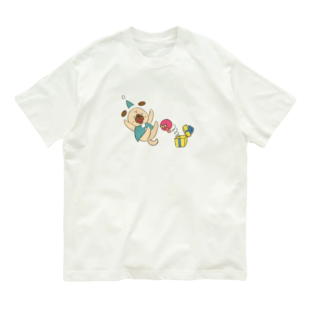 フレブルとパググッズS’IRISERの鼻ペチャクリスマス　パグ Organic Cotton T-Shirt