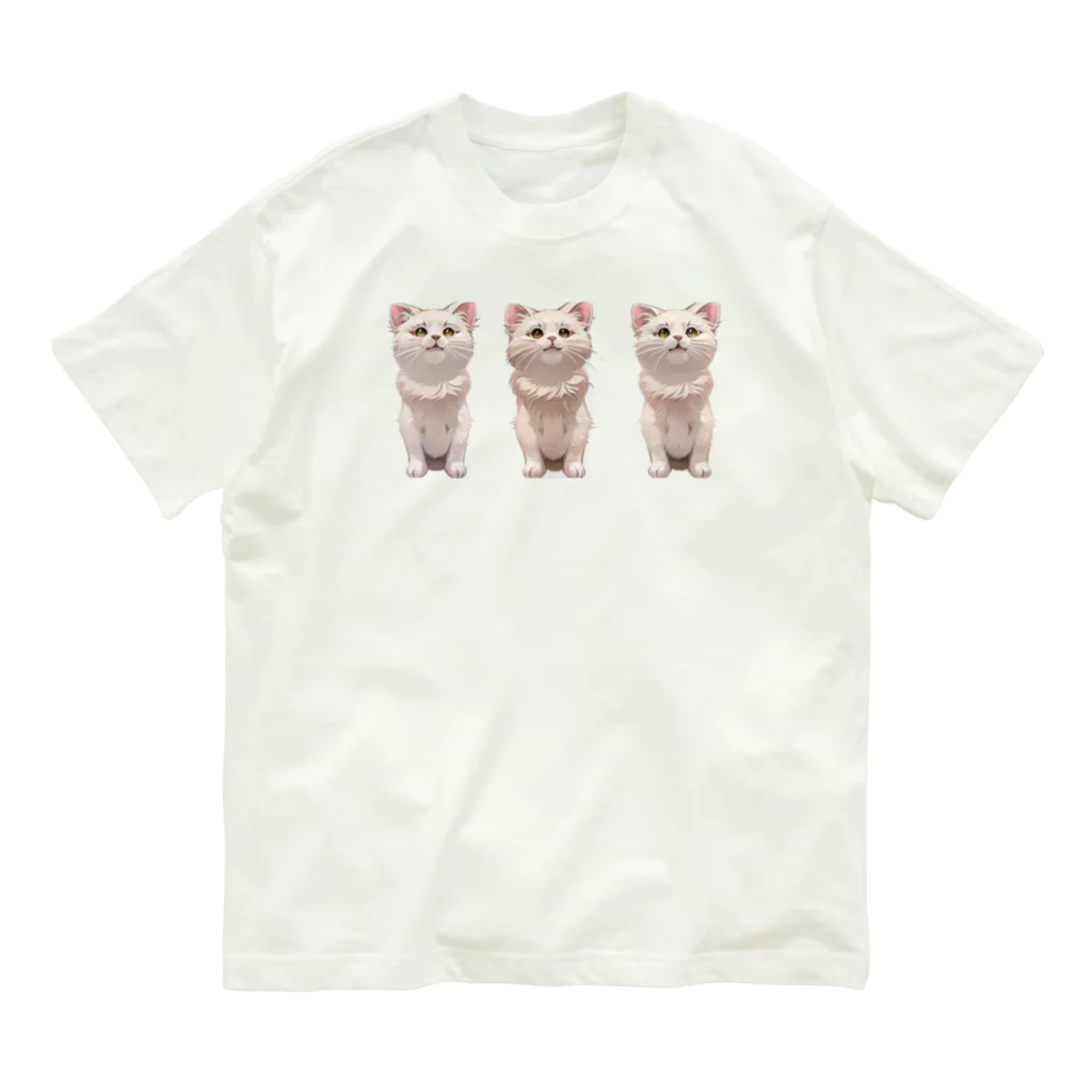 CHIKUSHOの3匹が行く　シャツ Organic Cotton T-Shirt