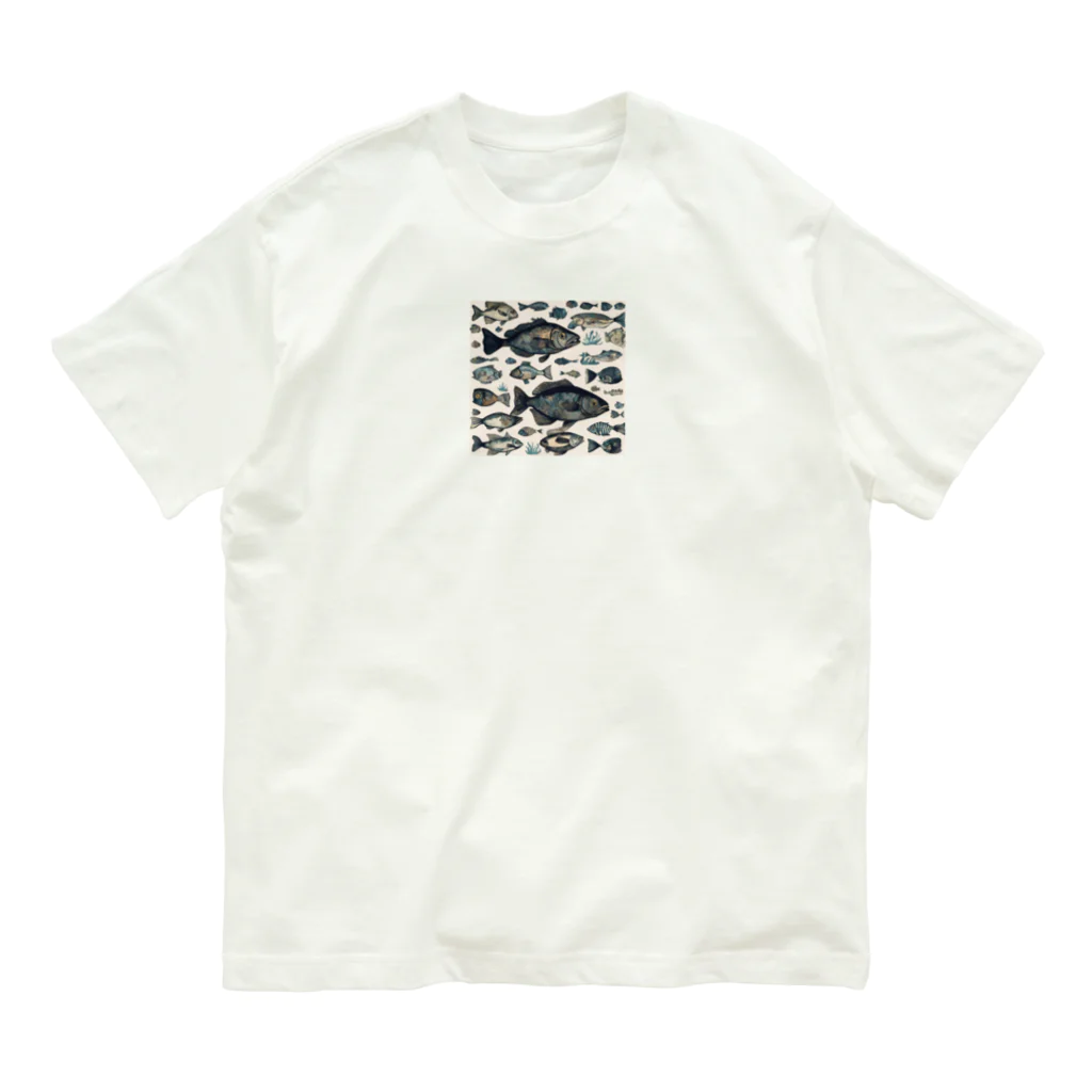 かずのこの魚グッズ オーガニックコットンTシャツ