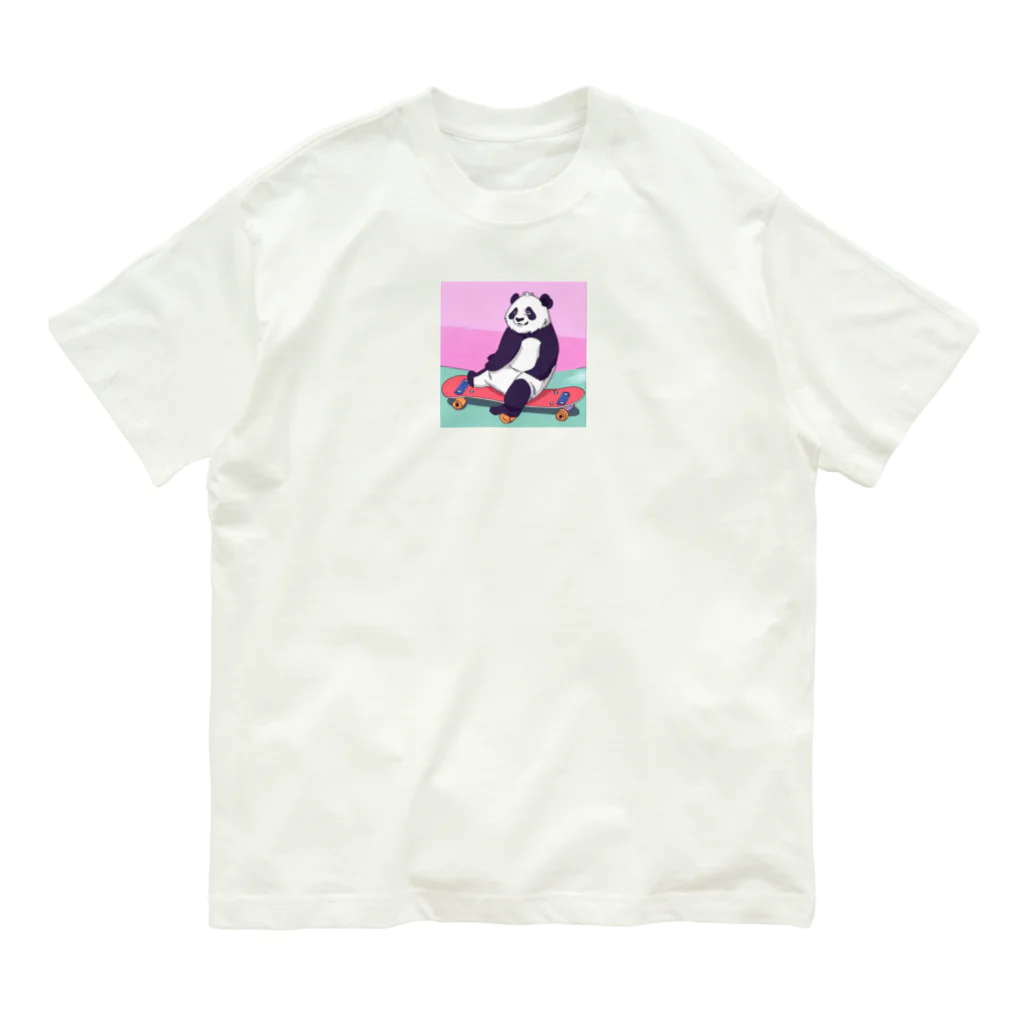 yacco-のお店のある日のぱんだ Organic Cotton T-Shirt