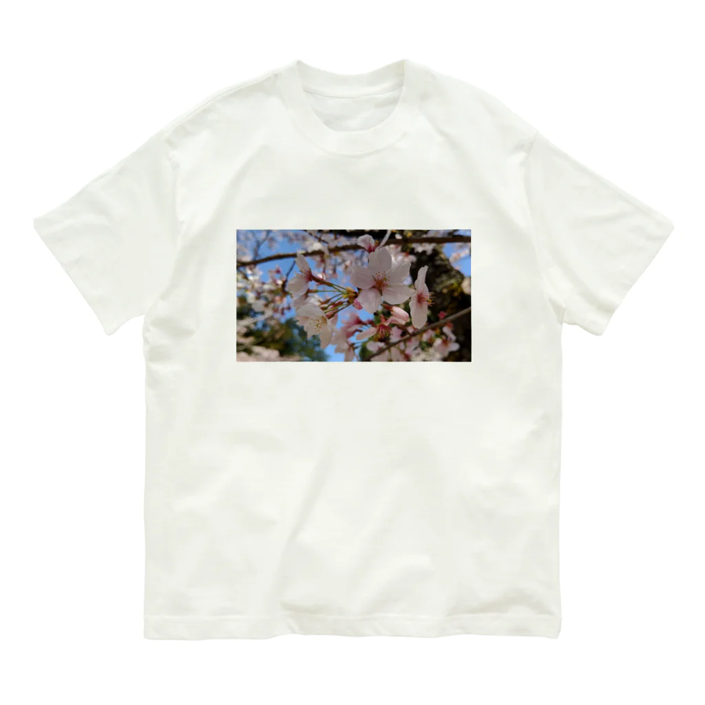 CHOUCHOUの桜 オーガニックコットンTシャツ