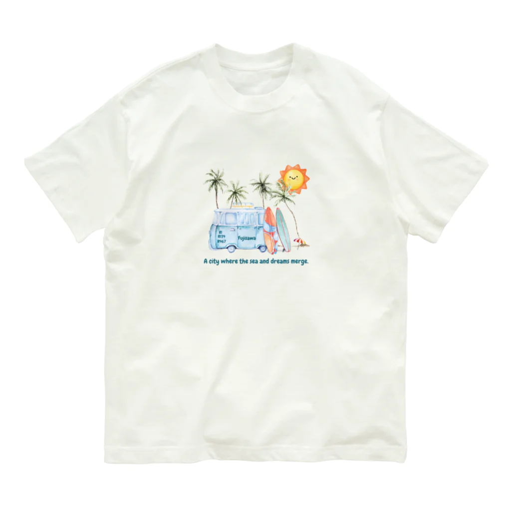 CyberArmadilloの湘南アイテム オーガニックコットンTシャツ