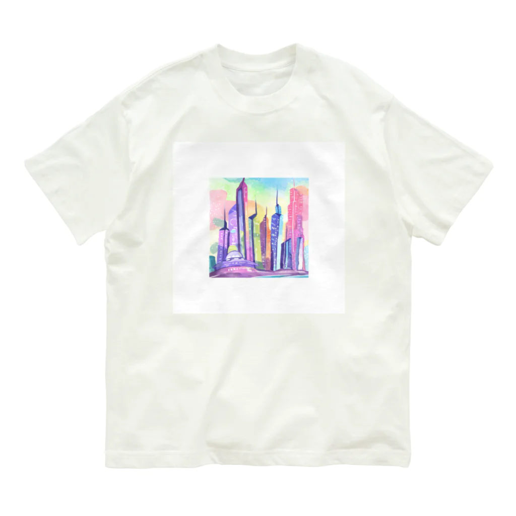 ウィリーの雑貨屋さんのEnchanting Metropolis of the Future オーガニックコットンTシャツ
