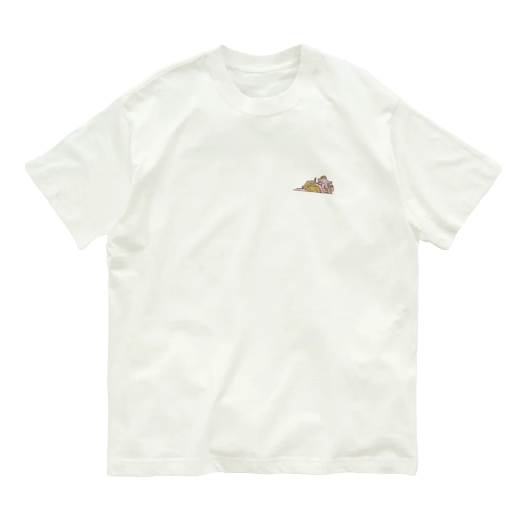 puikkoのピンクのガネーシャ（ワンポイント） Organic Cotton T-Shirt