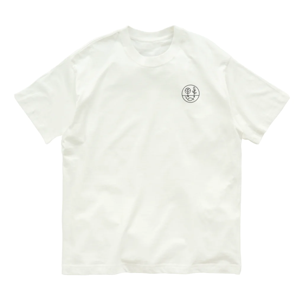 鷲林寺アクアファームのアクアポニックス | 鷲林寺アクアファームLOGO Organic Cotton T-Shirt