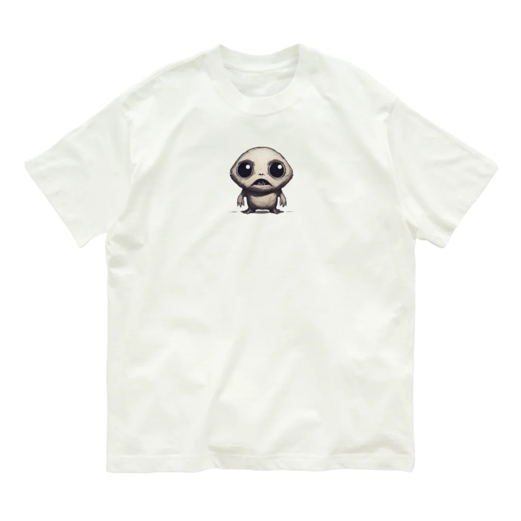 かわいい女の子とシュールな絵の擬態キノコ Organic Cotton T-Shirt