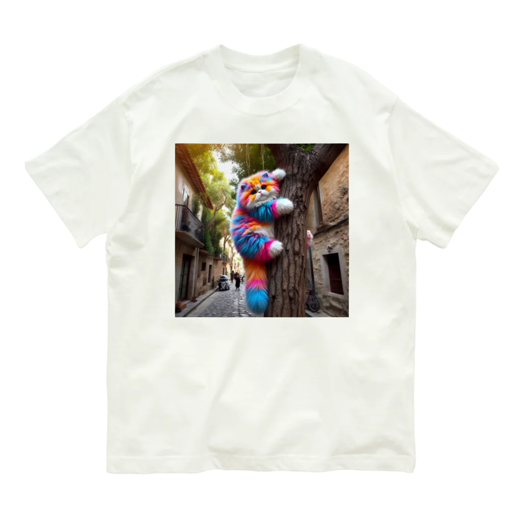 ニャーちゃんショップの絶対落ちないのニャ😺 Organic Cotton T-Shirt