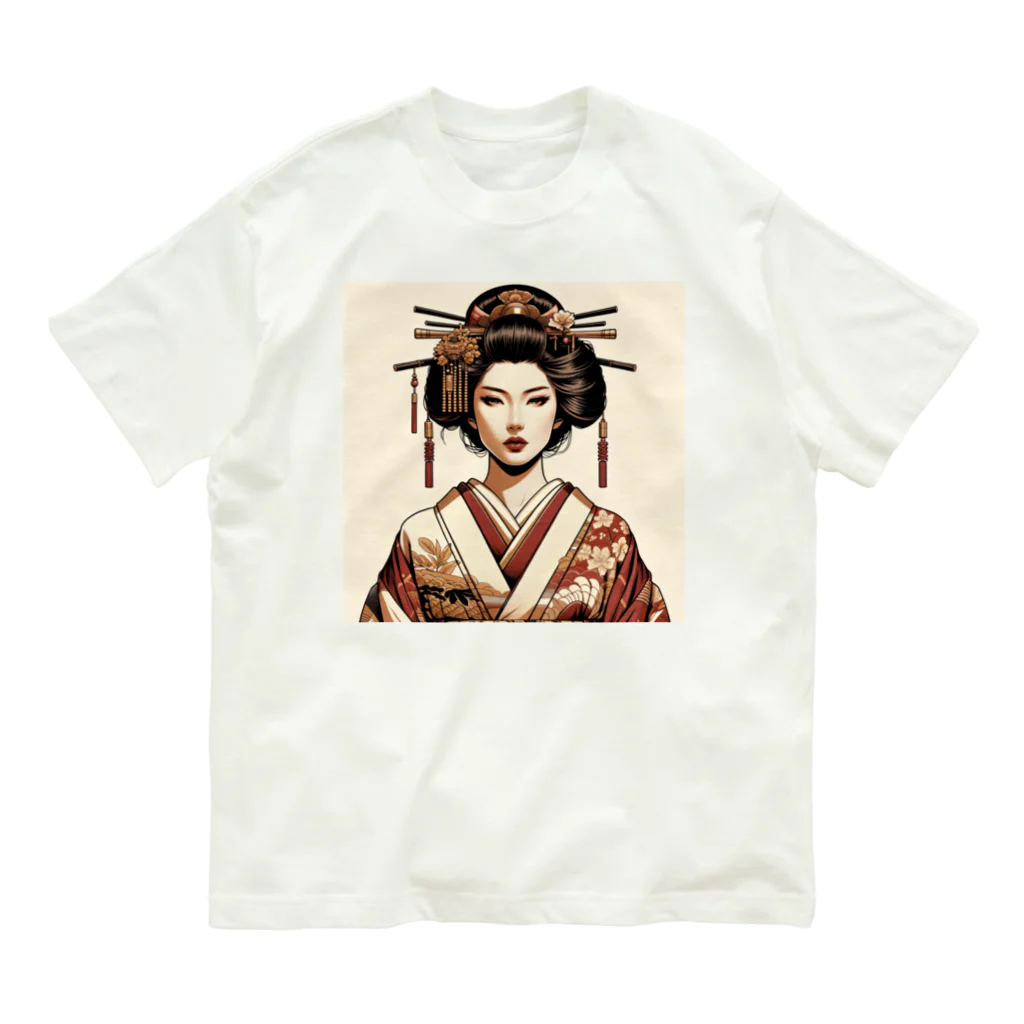 Emerald Canopyの和の粋を纏う、優美な姿Elegance in tradition, a vision of grace. Organic Cotton T-Shirt