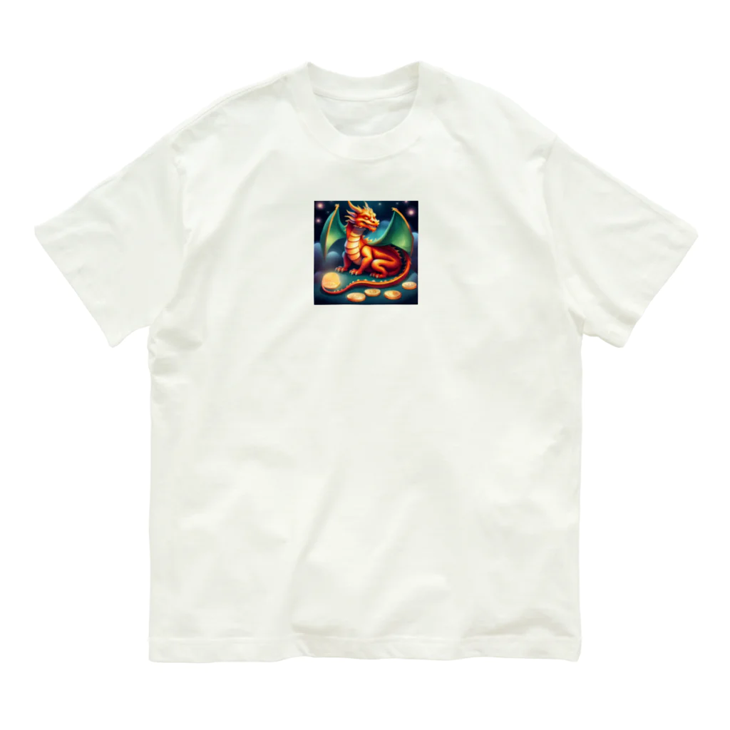 kohapapa1223の龍　金運アップ　干支 Organic Cotton T-Shirt