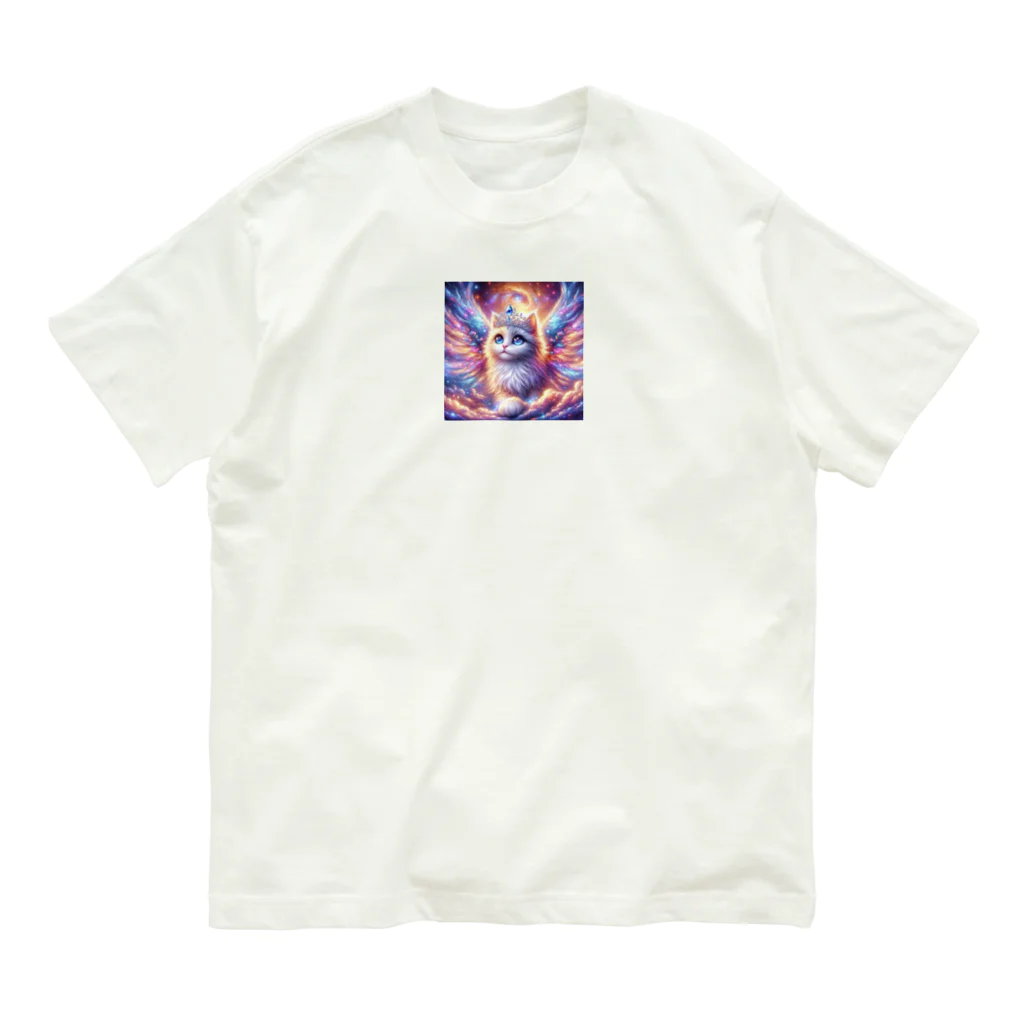 うしおクローバーの銀河姫猫伝説Ｓ Organic Cotton T-Shirt