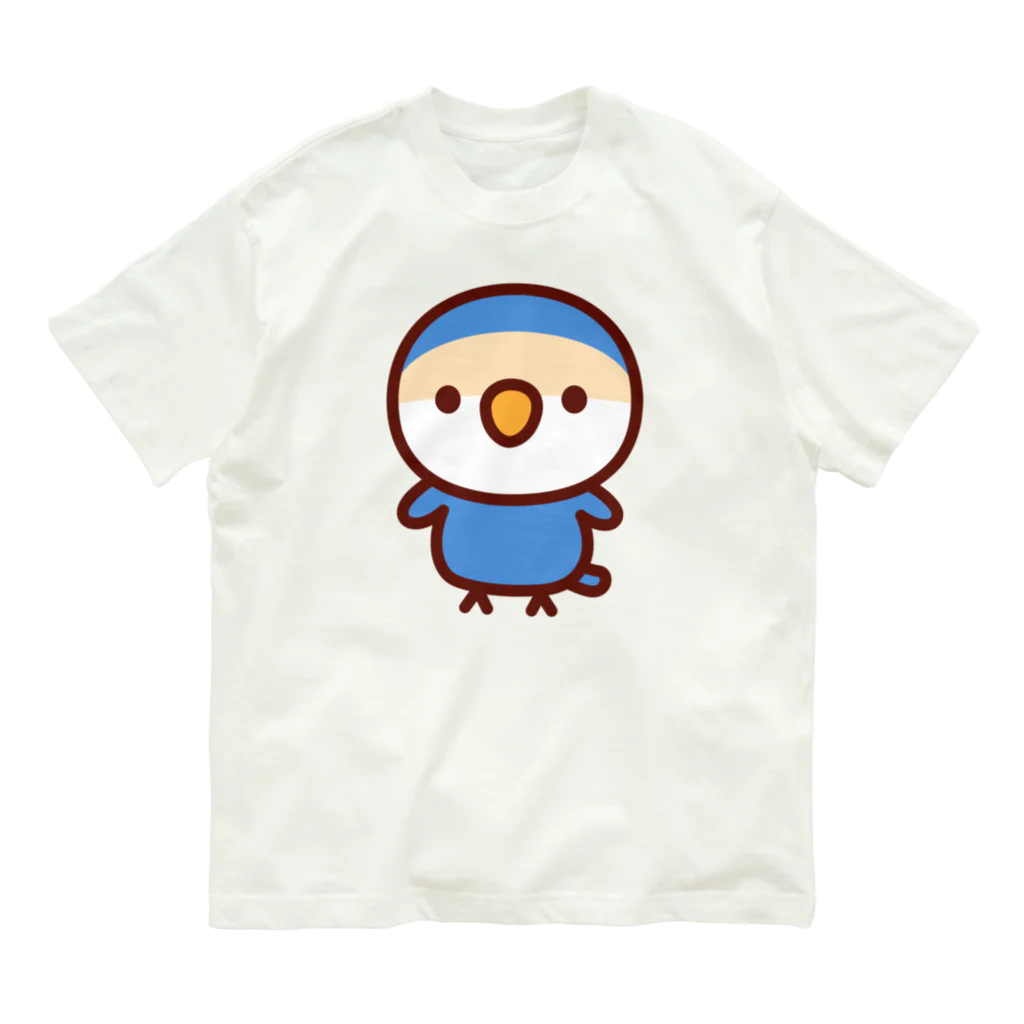 いんこ屋堂のコザクラインコ（バイオレットチェリー） Organic Cotton T-Shirt