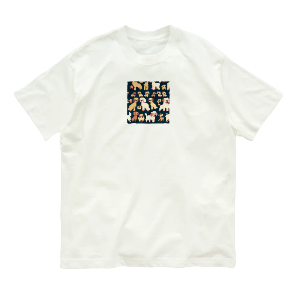 omamesan-1999のドッド絵　トイプードル オーガニックコットンTシャツ