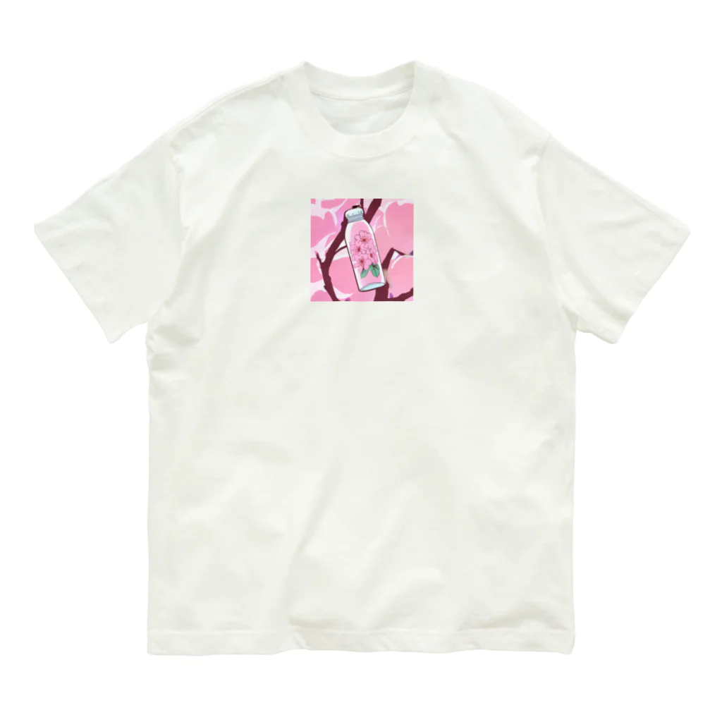 リホタママの水筒の中の桜 Organic Cotton T-Shirt