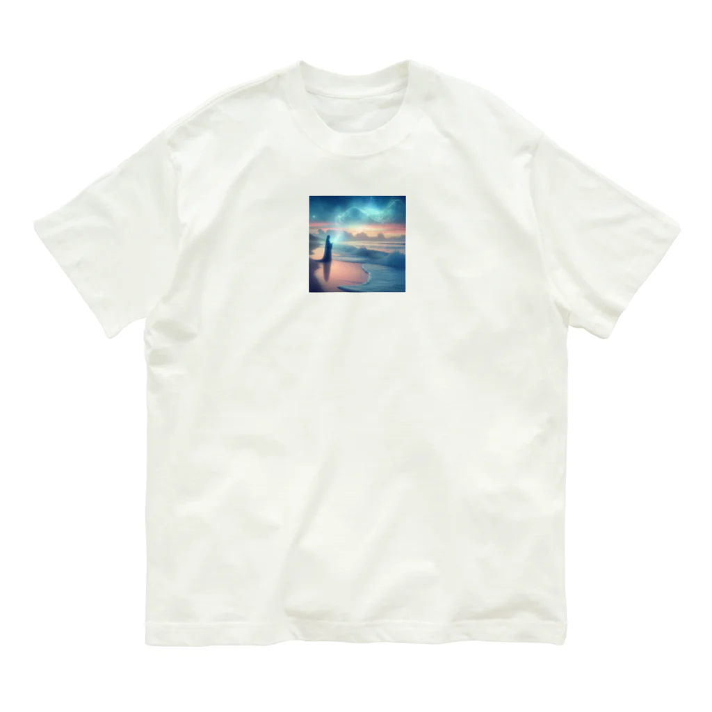 shigetomeのウェーブ・ウィスパー Organic Cotton T-Shirt